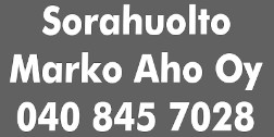 Sorahuolto Marko Aho Oy logo